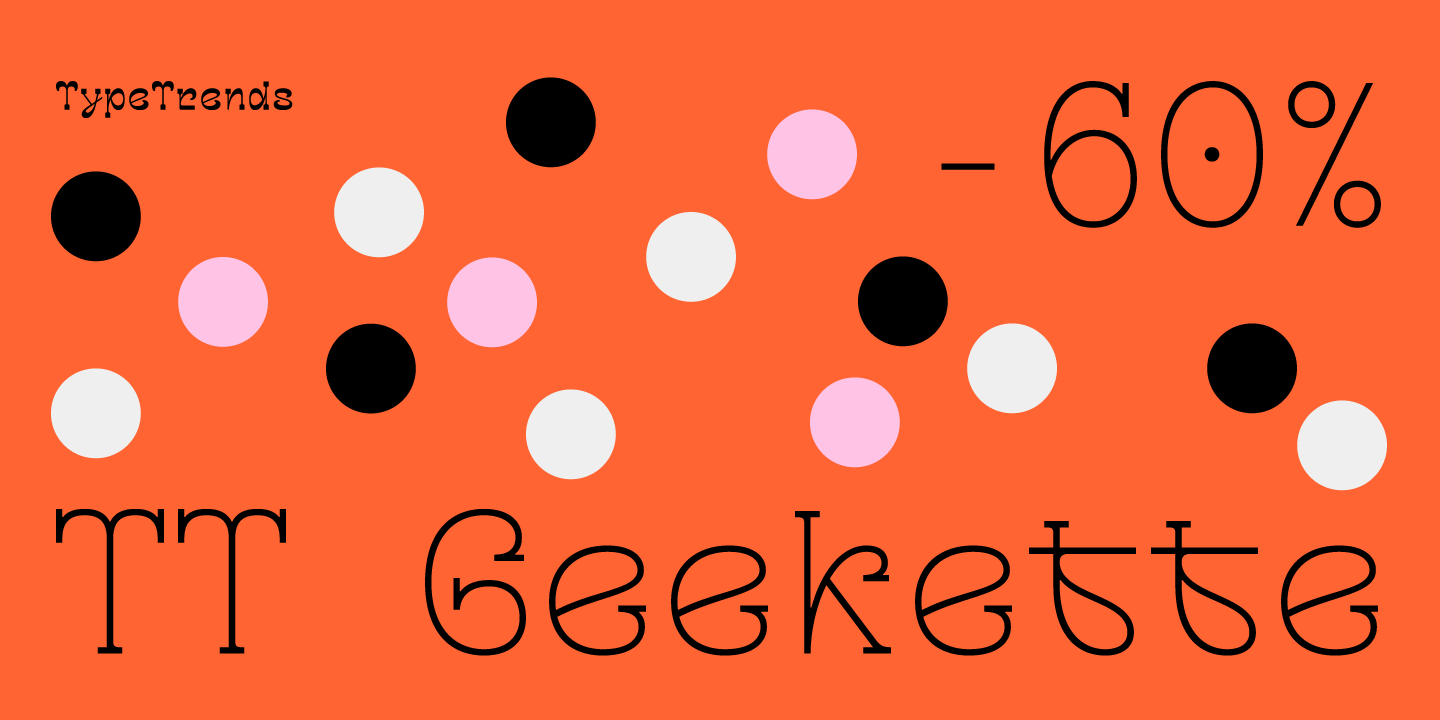 Пример шрифта TT Geekette #16